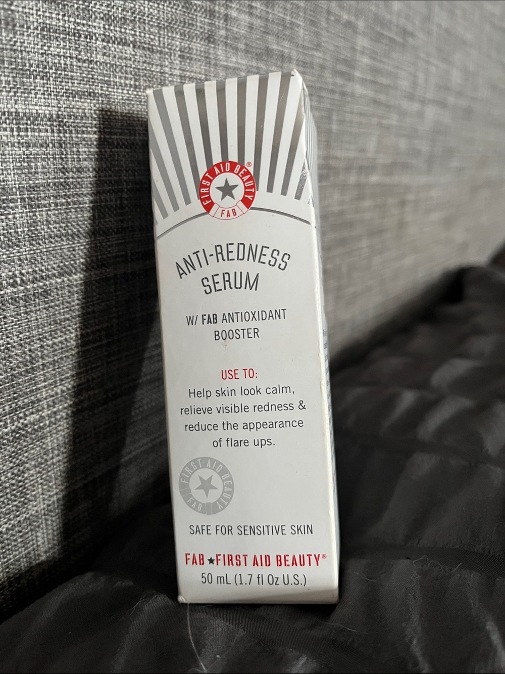First Aid Beauty Anti-Redness Serum - White and Red Accents